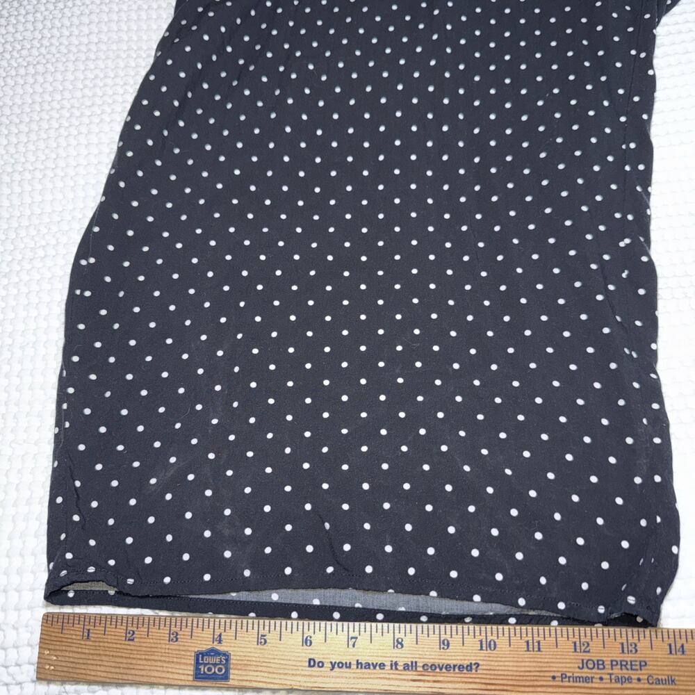 Old Navy Jumpsuit Womens 4X Black Polka Dot Sleeveless Pockets Smocked Back EUC - Picture 12 of 16